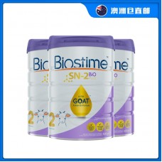 【澳洲直邮包邮】Biostime 合生元 婴儿金装羊奶粉2段 800克x3罐/箱【收件人身份证必须上传】【新疆、西藏、内蒙古、青海、宁夏、海南、甘肃，需加收运费】
